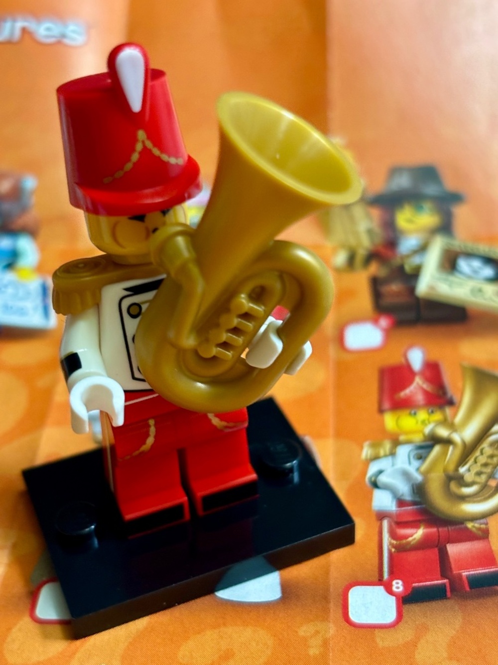 LEGO SERIES 29 "Tuba Player" with stand, pamphlet & accessories.